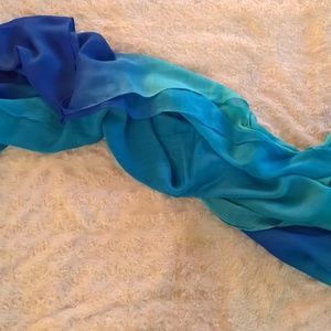 NWT Calvin Klein Dip Dyed Blue Sarong / Scarf