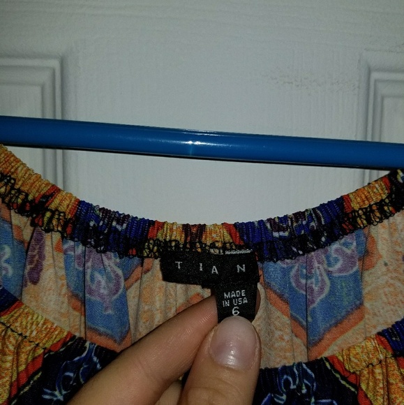 NWT 3/4 sleeve multi colored midi dress - Picture 3 of 5