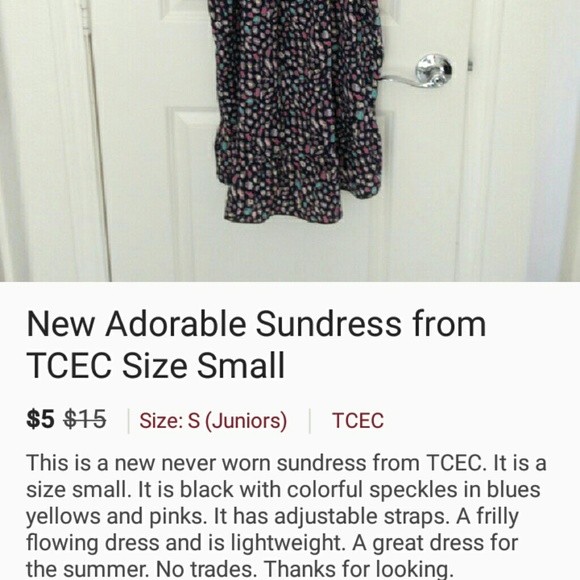 Cute colorful sundress size small !! - Picture 2 of 3