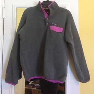 Grey Patagonia button sweater