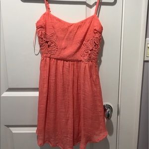 Pink coral summer dress