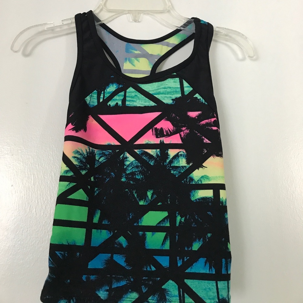 Used girls tropical tankini