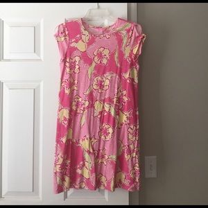 Pink flower print Lily Pulitzer kid dress