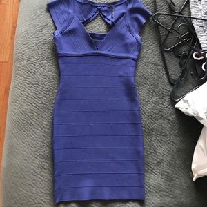 Blue GUESS Bandage Dress