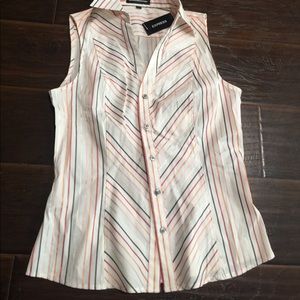 Express Brand Women's Sleeveless atop