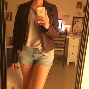 Genuine BCBG leather jacket