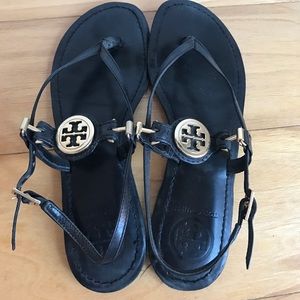 Tory Burch size 6 black sandals