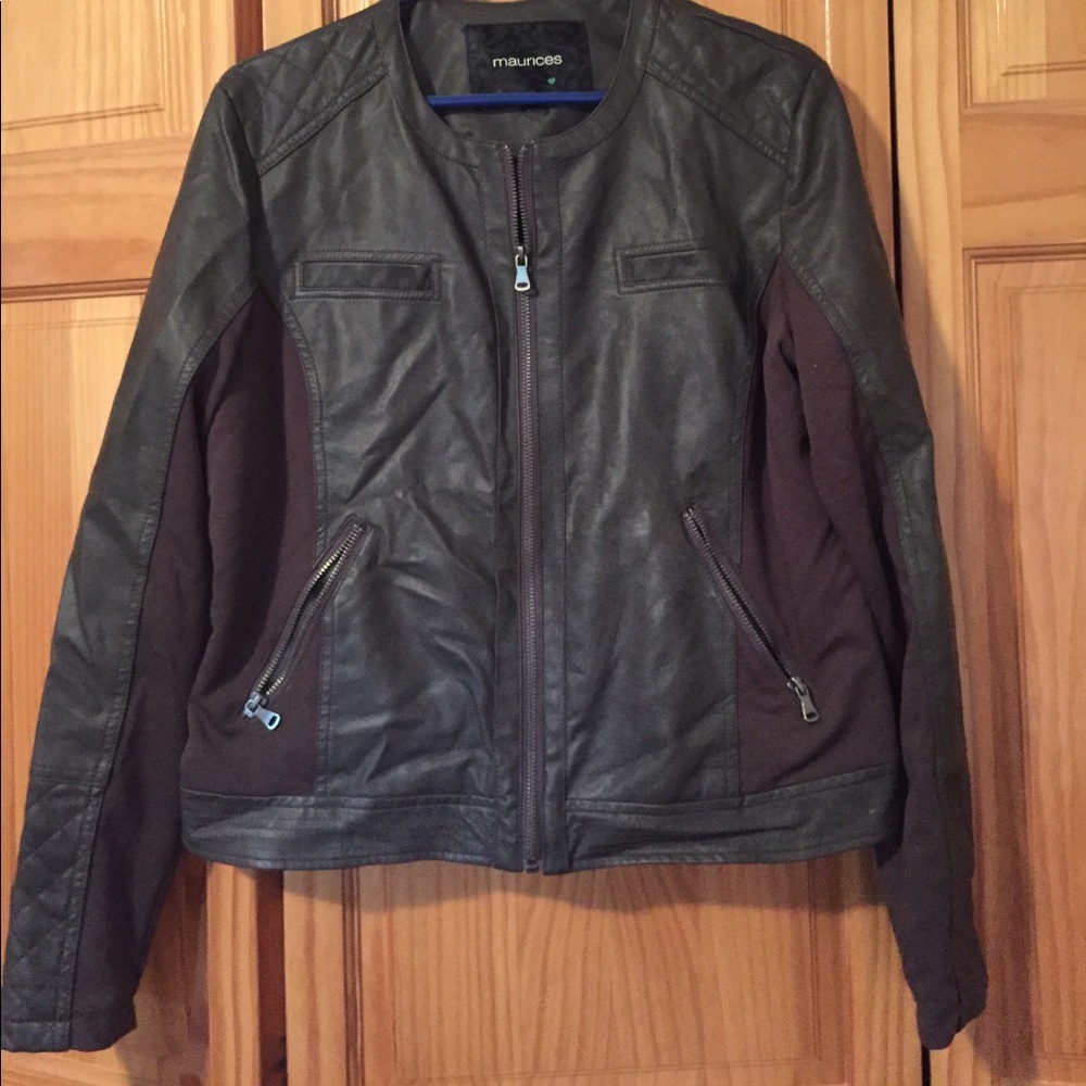 Jacket. Looks like soft leather