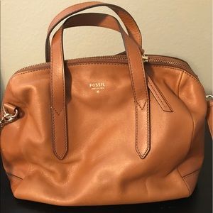 SALE - Fossil Sydney Satchel in Camel