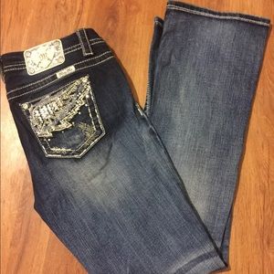 Size 30 x 33 Miss Me Boot Cut Jeans