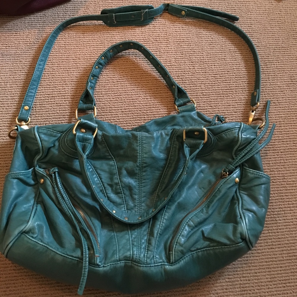 Teal Deux Lux bag