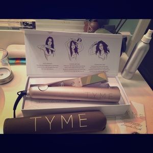 Tyme iron, curl your hair or straighten it.