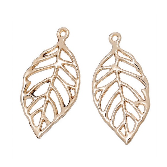 🎉HP!⭐️Fabulous rose gold leaf earrings - Picture 2 of 4