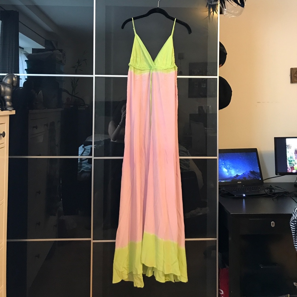 Silk Maxi Tie Dye Dress by Gypsy05