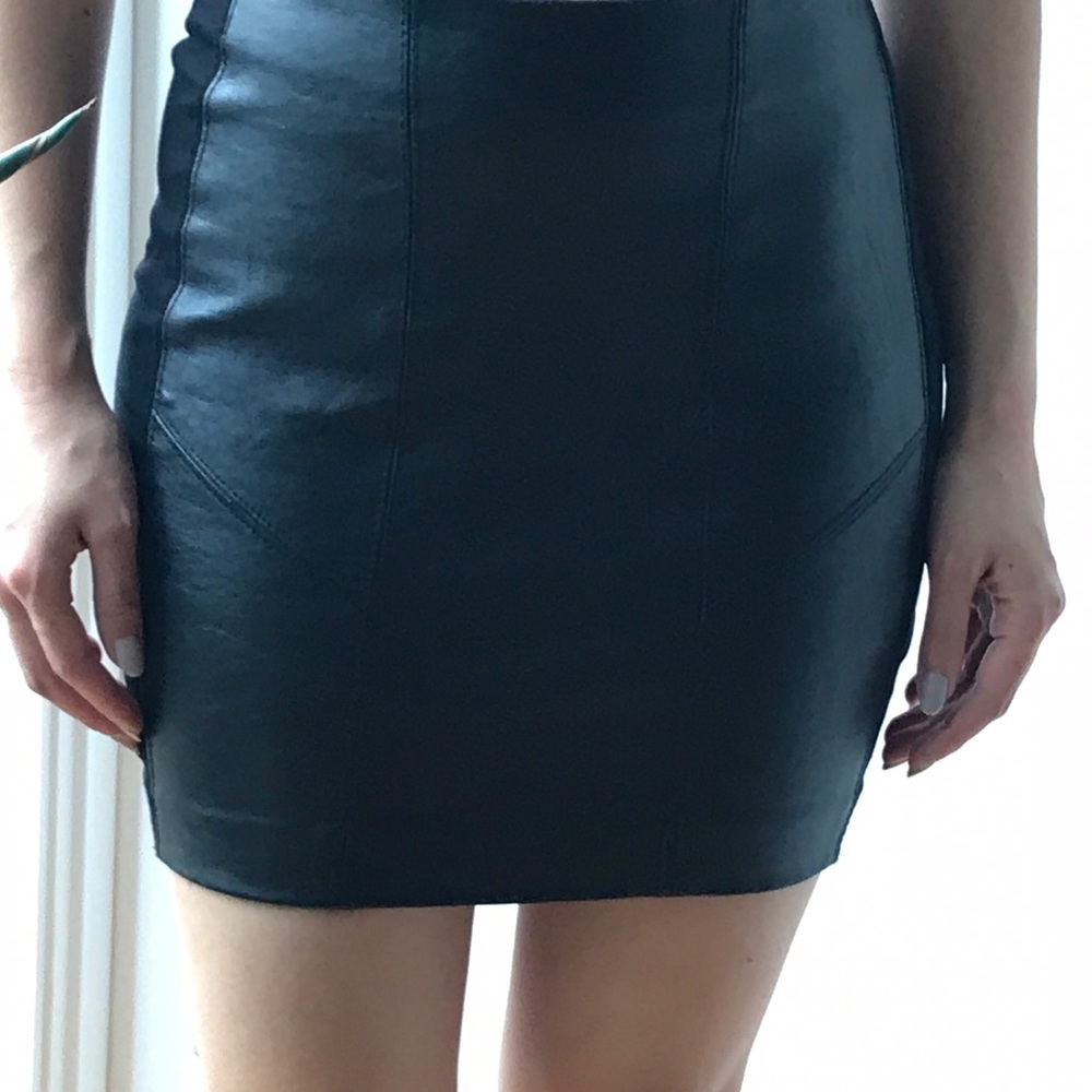 Leather skirt