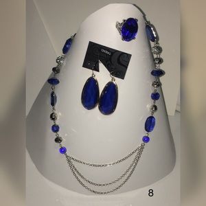 Necklace earring and ring set