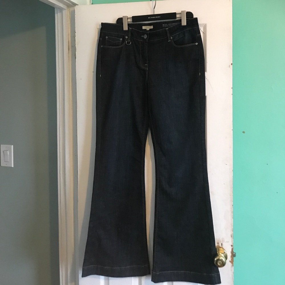 Burberry flare four pocket jeans