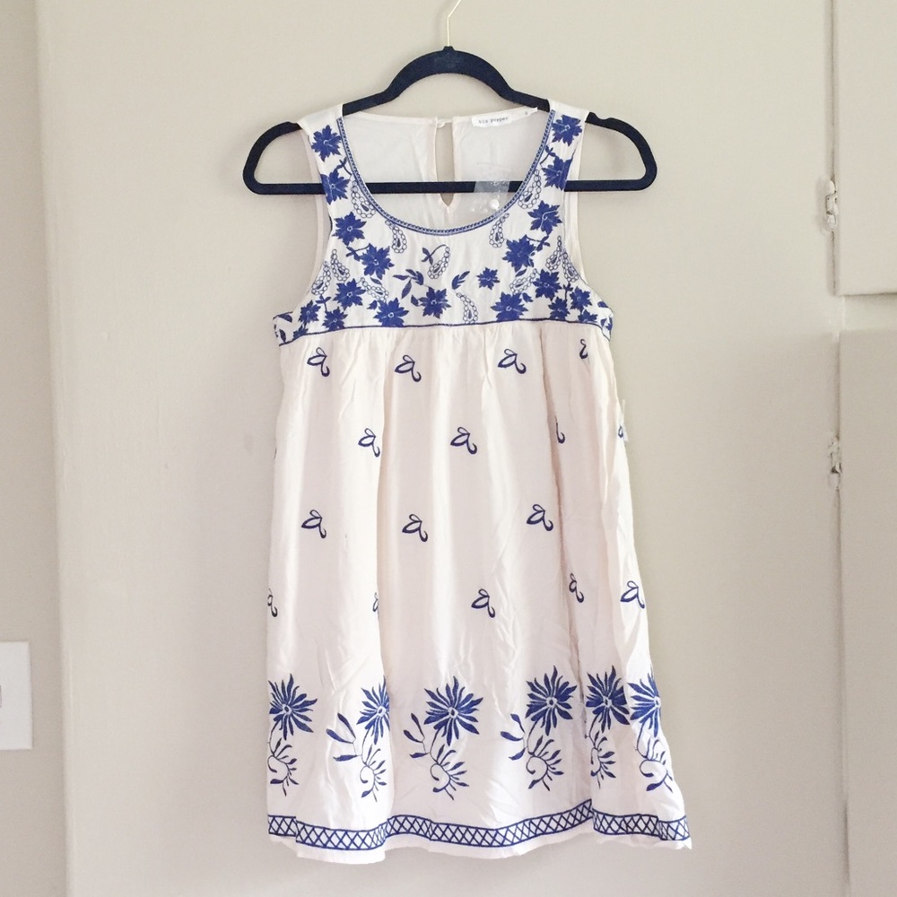 NWT Embroidered Dress
