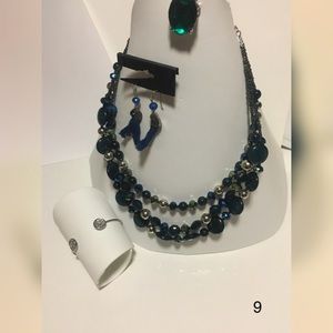 Necklace earring ring bracelet set