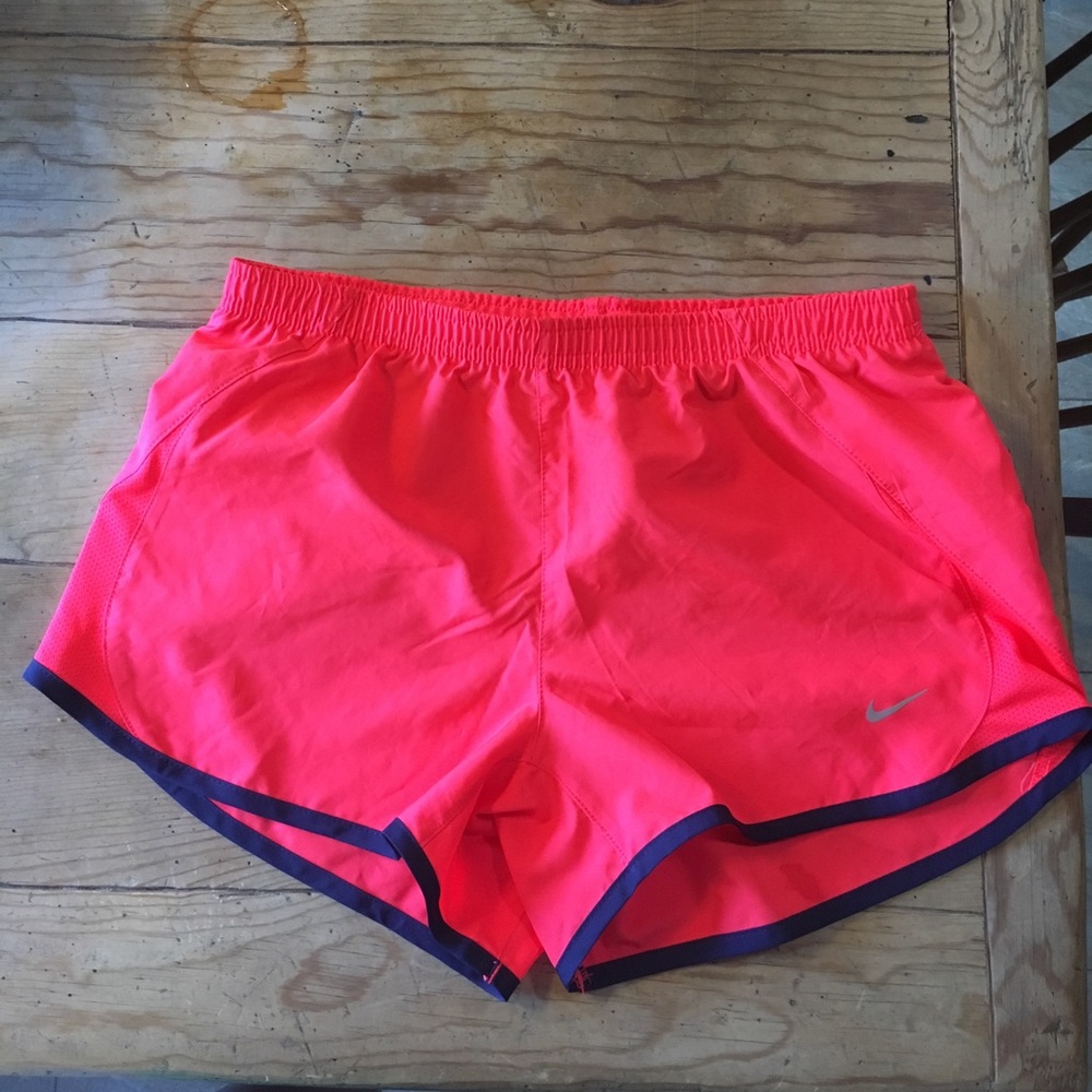 Orange Nike Running Shorts