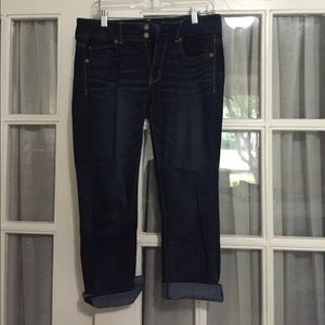 Artist crop dark jeans: size 8
