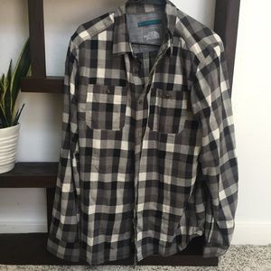 Men's plaid North Face button up NWOT