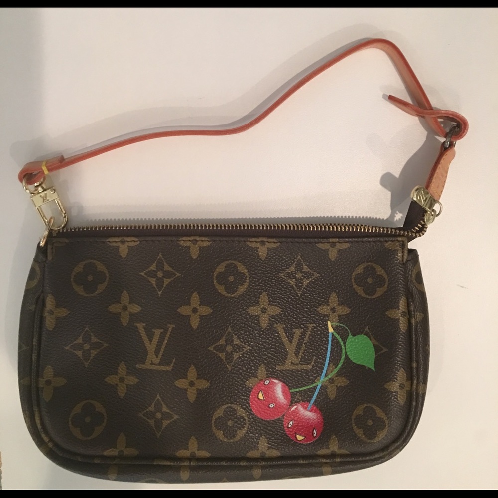 Louis Vuitton pouchette with cherries