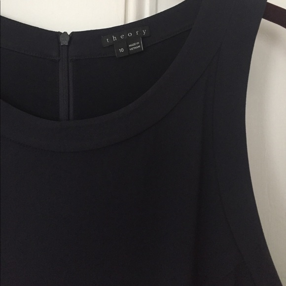 Theory Navy Stretch Office Dress 10 - Picture 2 of 4