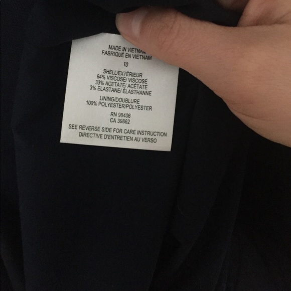 Theory Navy Stretch Office Dress 10 - Picture 4 of 4