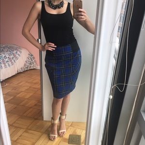 Blue Tartan Skirt