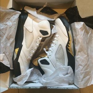 Air Jordan 5's Olympic gold