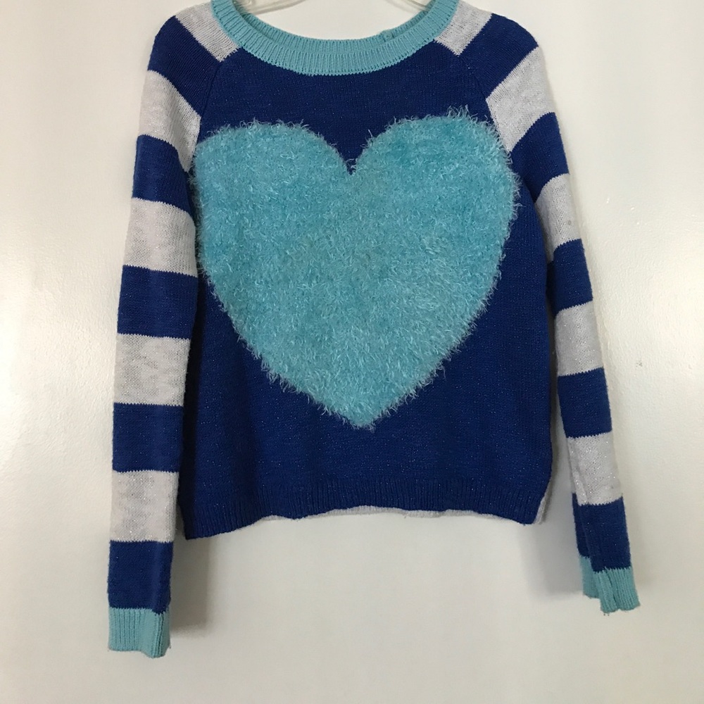 Girls casual blue sweater