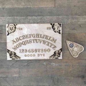 Ouija Board - Wood Burned - 18"x12" - Handmade