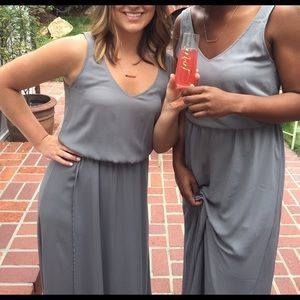 show me your mumu charcoal bridesmaids dress