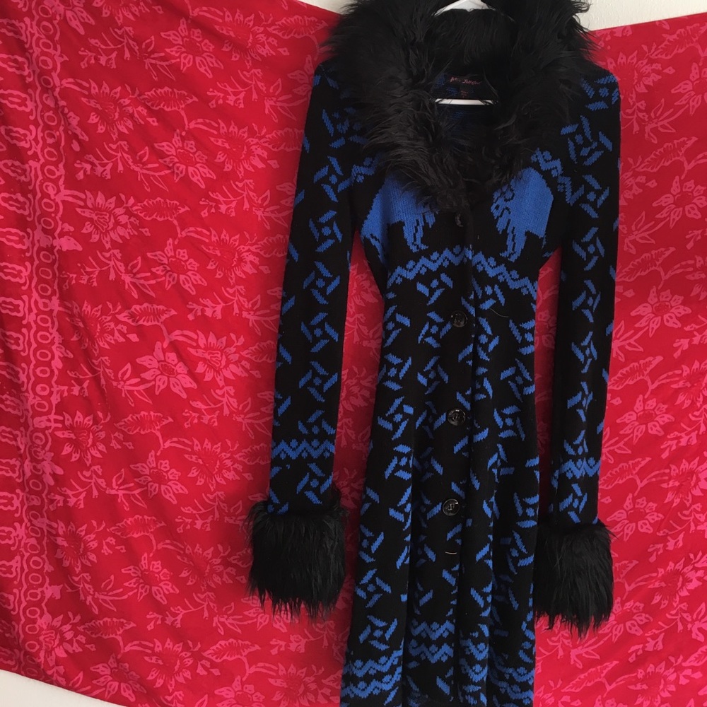 Knee length cardigan