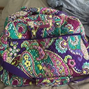 Vibrant Vera Bradley duffle bag