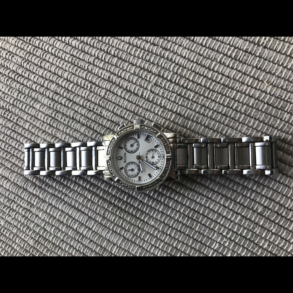 Bulova women's diamond chronograph