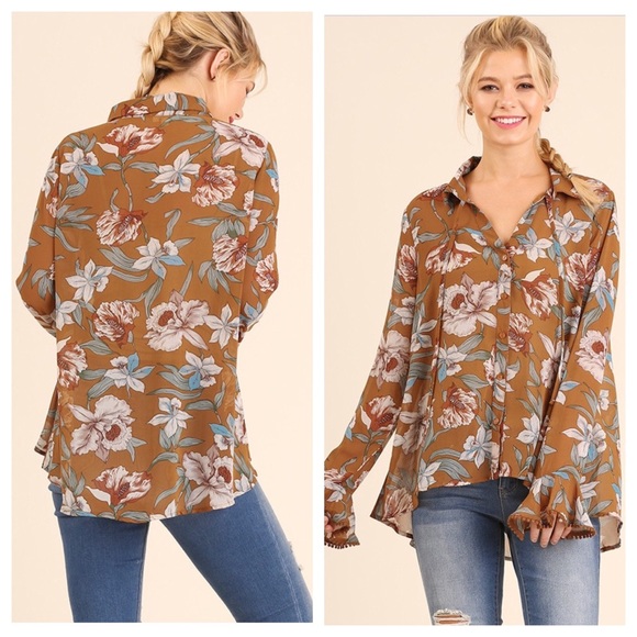 Umgee Tops - Floral Blouse