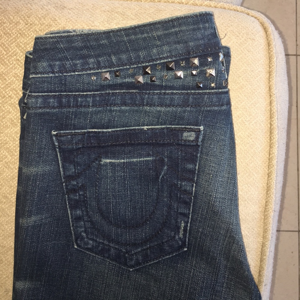 REAL AUTHENTIC True religion stone jeans flair