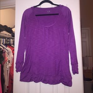 Hooded Champion pullover exercise shirt