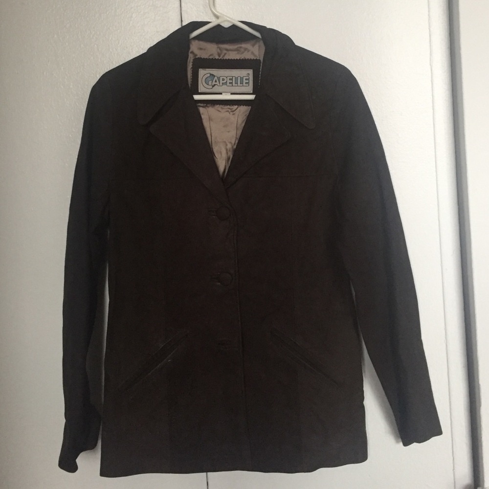 Brown Suede jacket.
