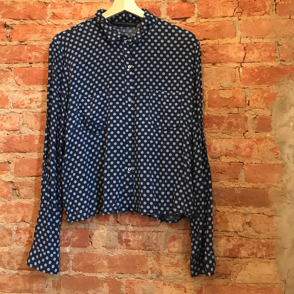 Zara polka dots shirt