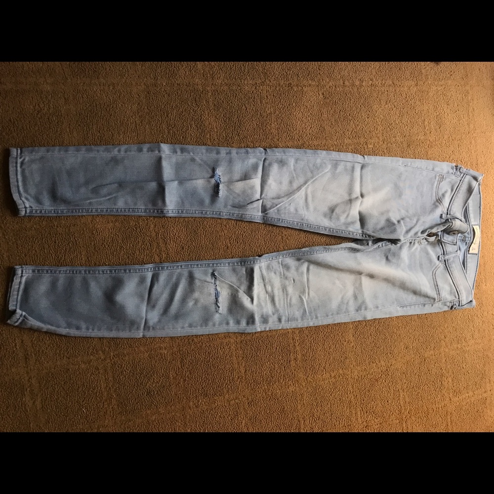 Light wash jeans