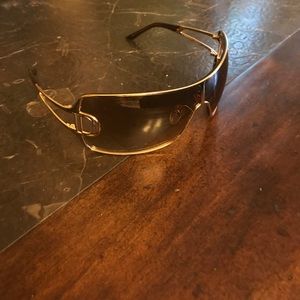Dior sunglasses brown with gold rims