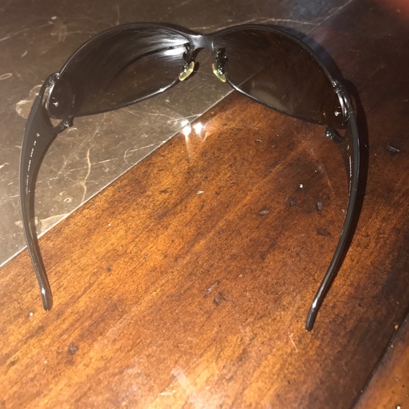 Versace black sunglasses with silver rime stone main image 5
