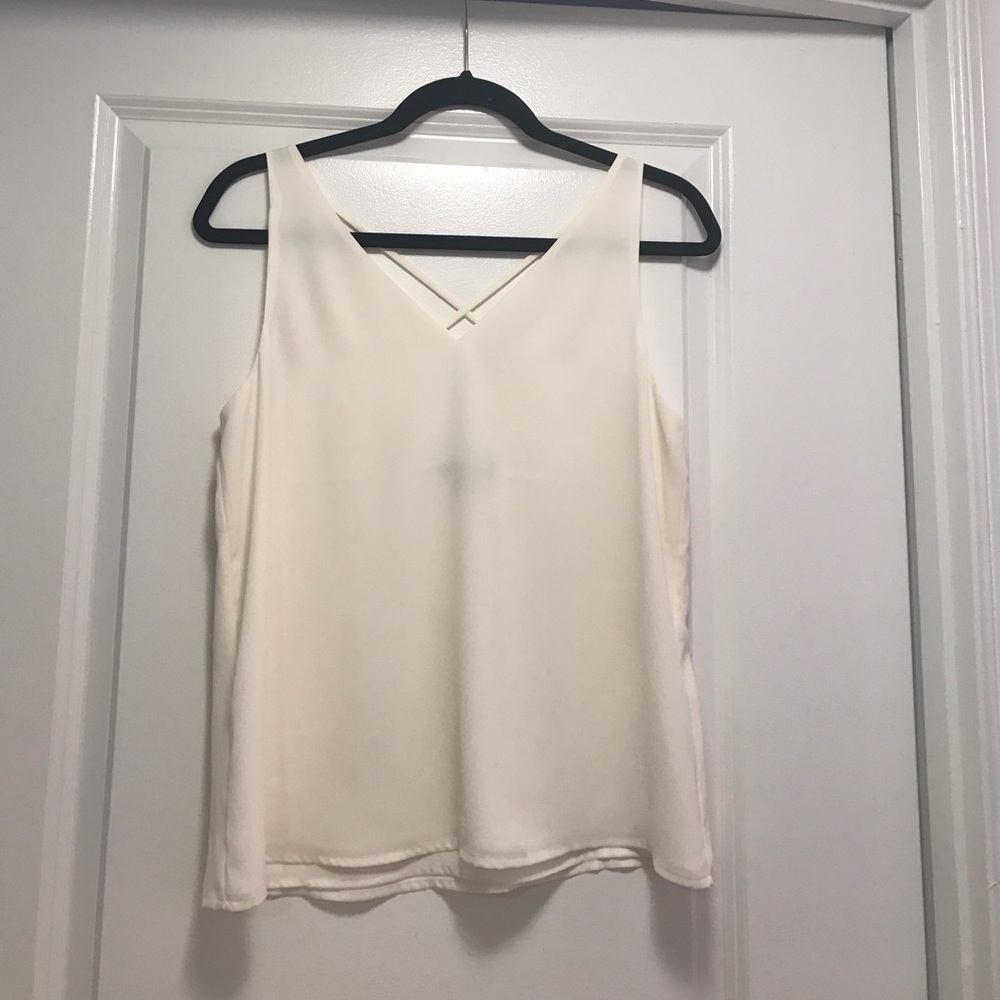 Express Cream Flowy Tank