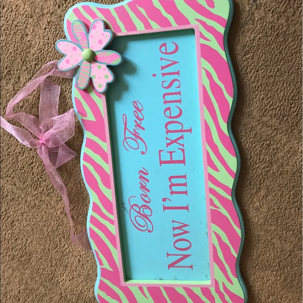 Sign for girls room
