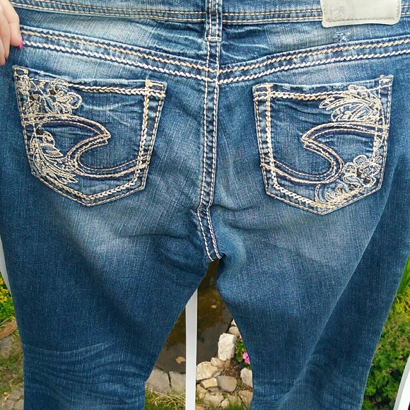 Silver jeans 28waist 33inseam suku mid boot - Picture 2 of 4