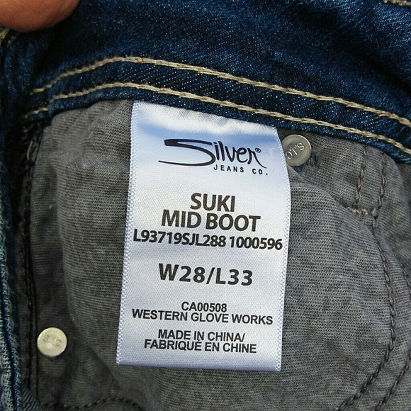 Silver jeans 28waist 33inseam suku mid boot - Picture 4 of 4