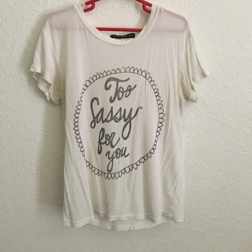 A White Brandy Melville T-Shirt